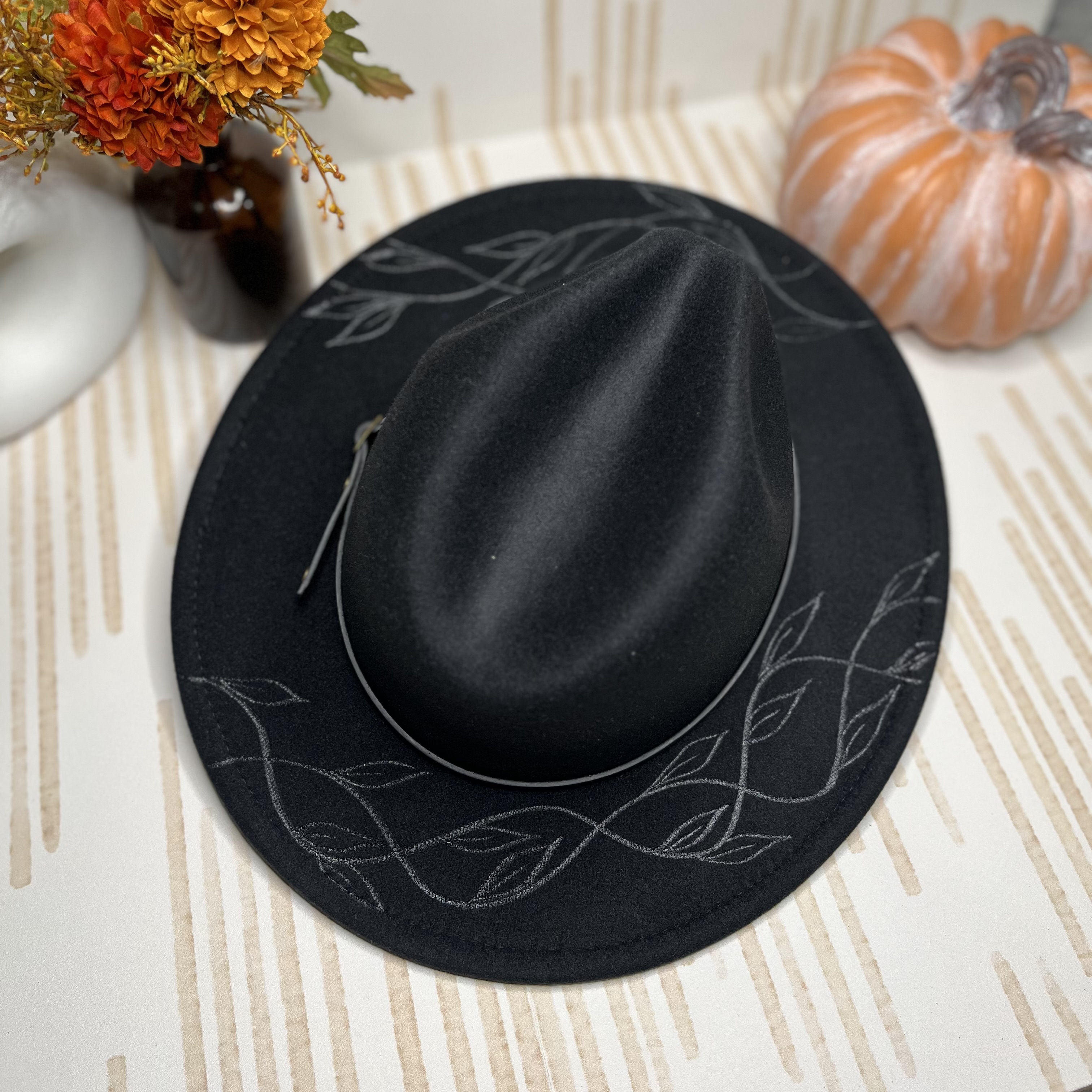 Vine Fedora - Black
