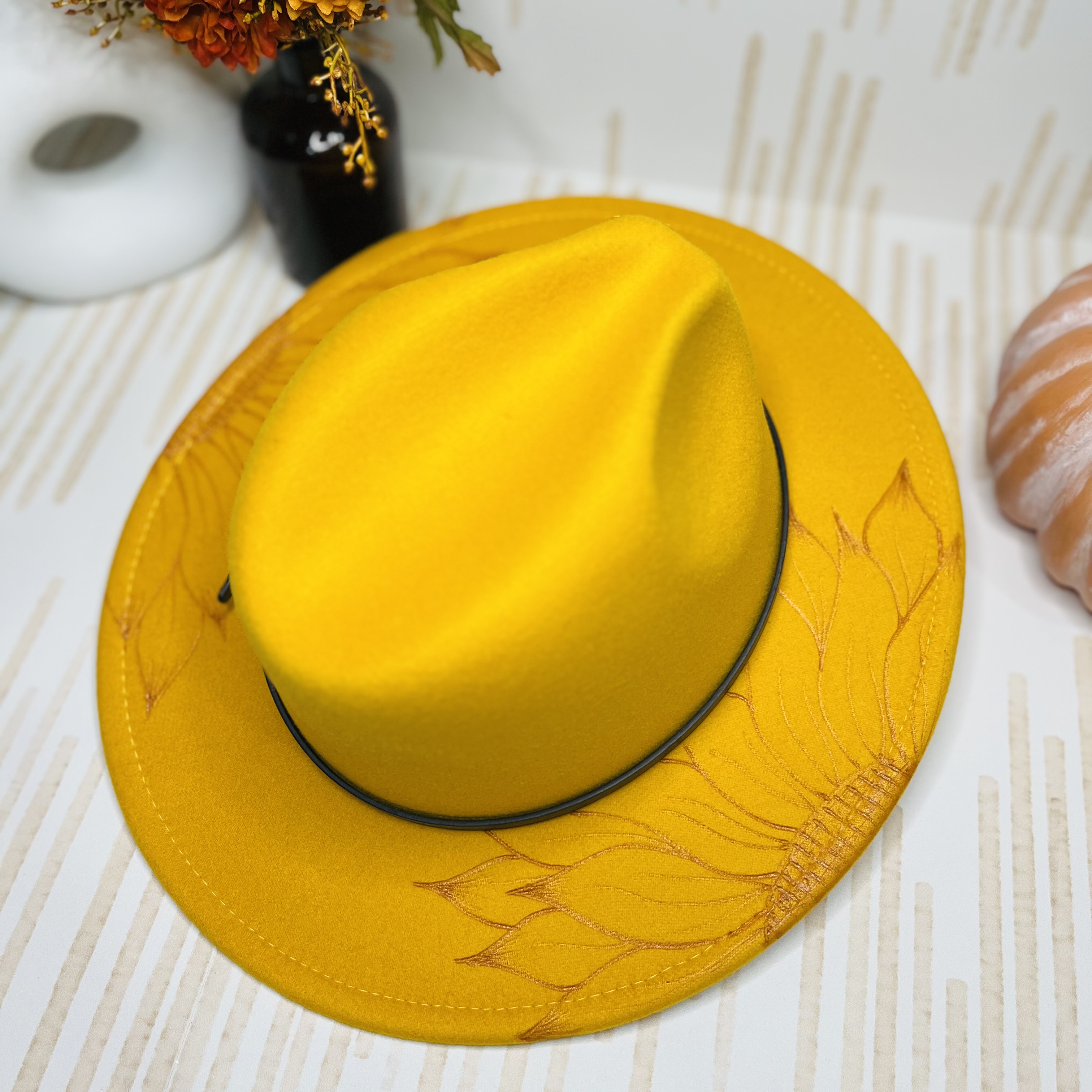 Sunflower Fedora - Mustard
