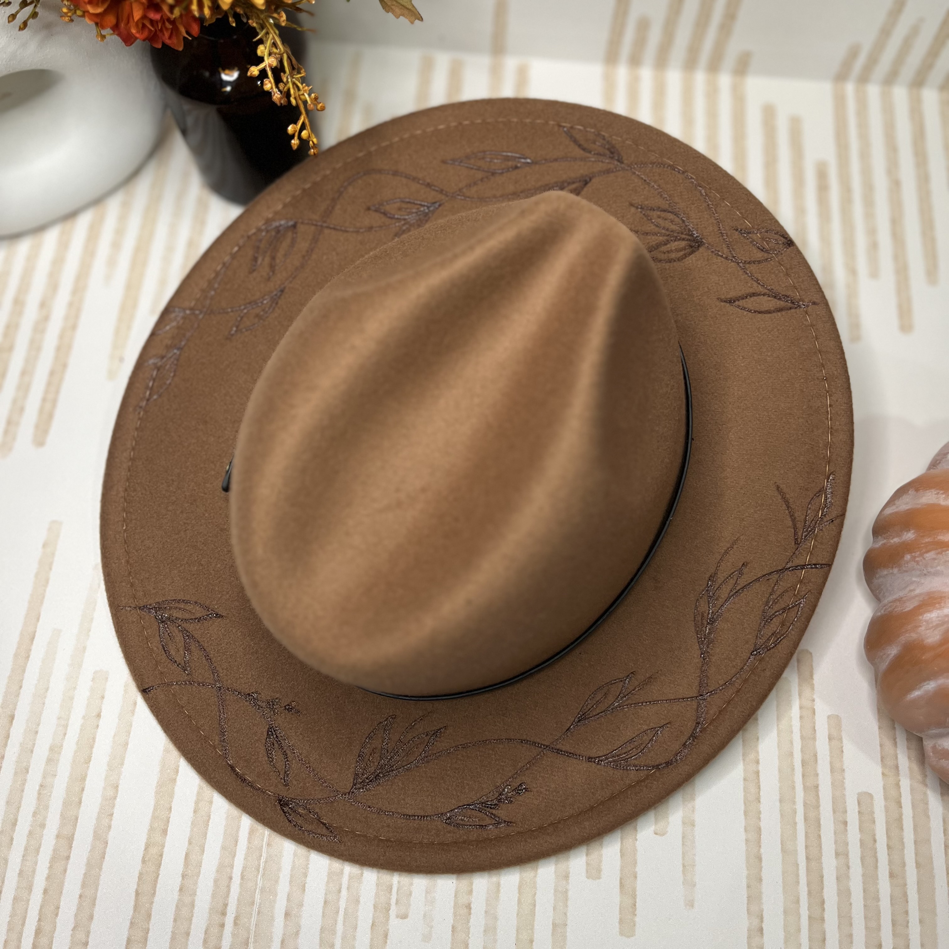 Vine Fedora - Brown