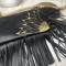 Sunflower Fringe Wristlet