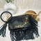 Sunflower Fringe Wristlet